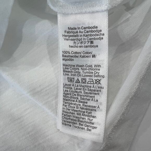 NWT J. Crew White Long-Sleeve Vintage Slub Cotton V-Neck Tee - SIZE XL - Picture 8 of 9